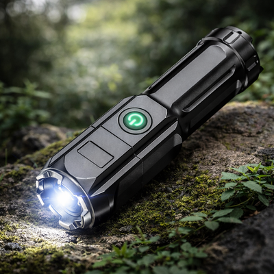 Zaklamp Oplaadbaar LED met Zoom - USB Waterdicht 500 Lumen