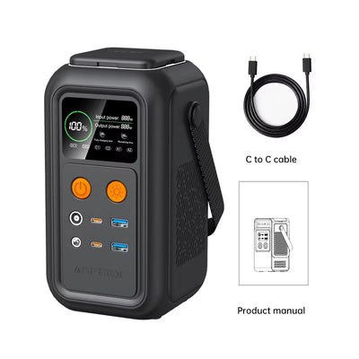 Powerstation 200W 60,000mAh LiFePO4 - Portable with Solar Panel Support 