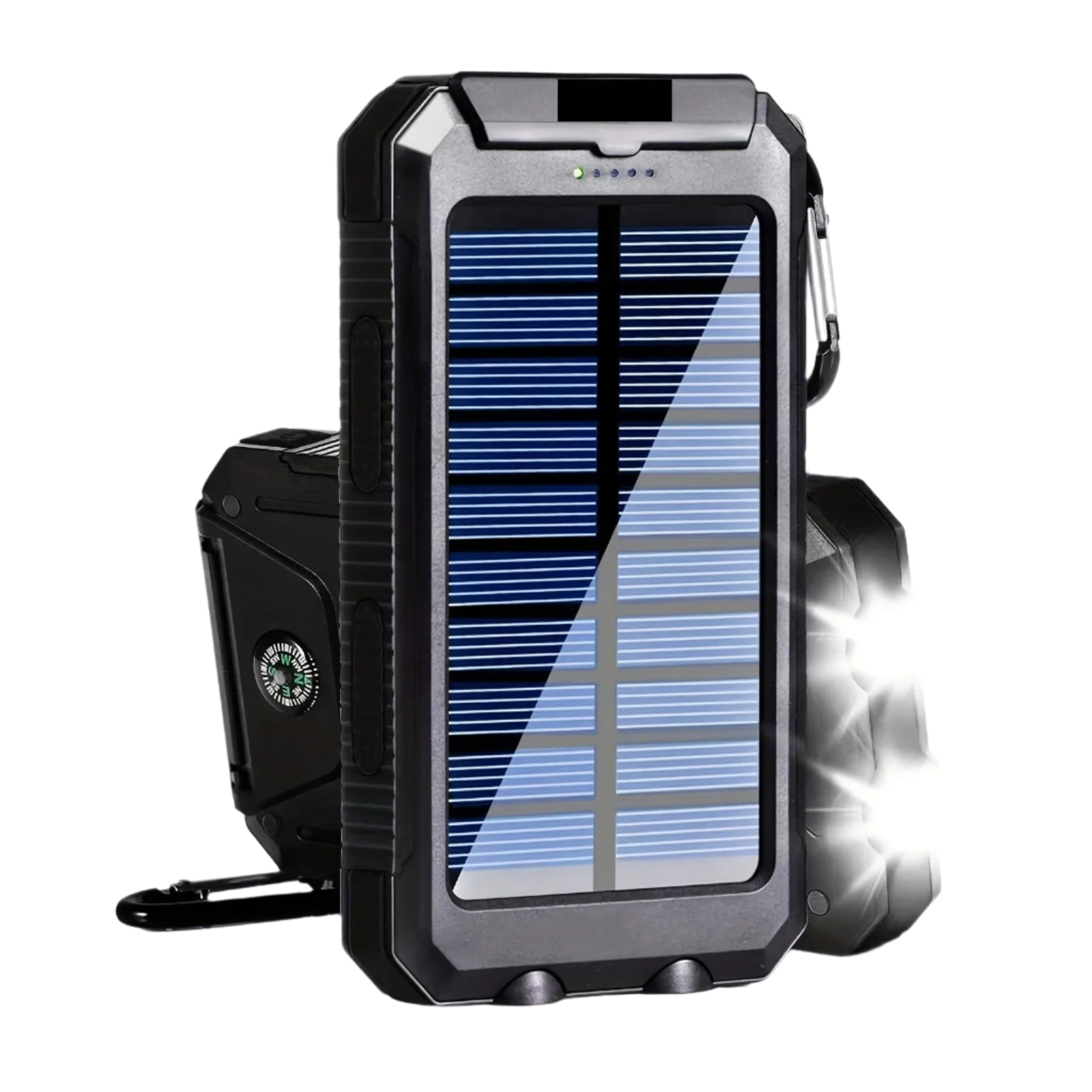 powerbank op zonne energie 20.000 mah met zaklamp en fast charge