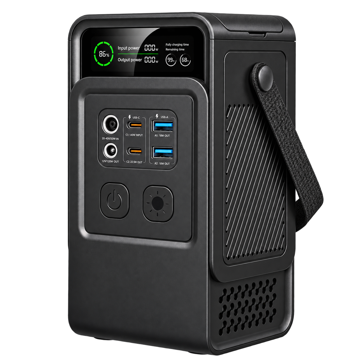 Powerstation 200W 60.000 mAh 192Wh zwart