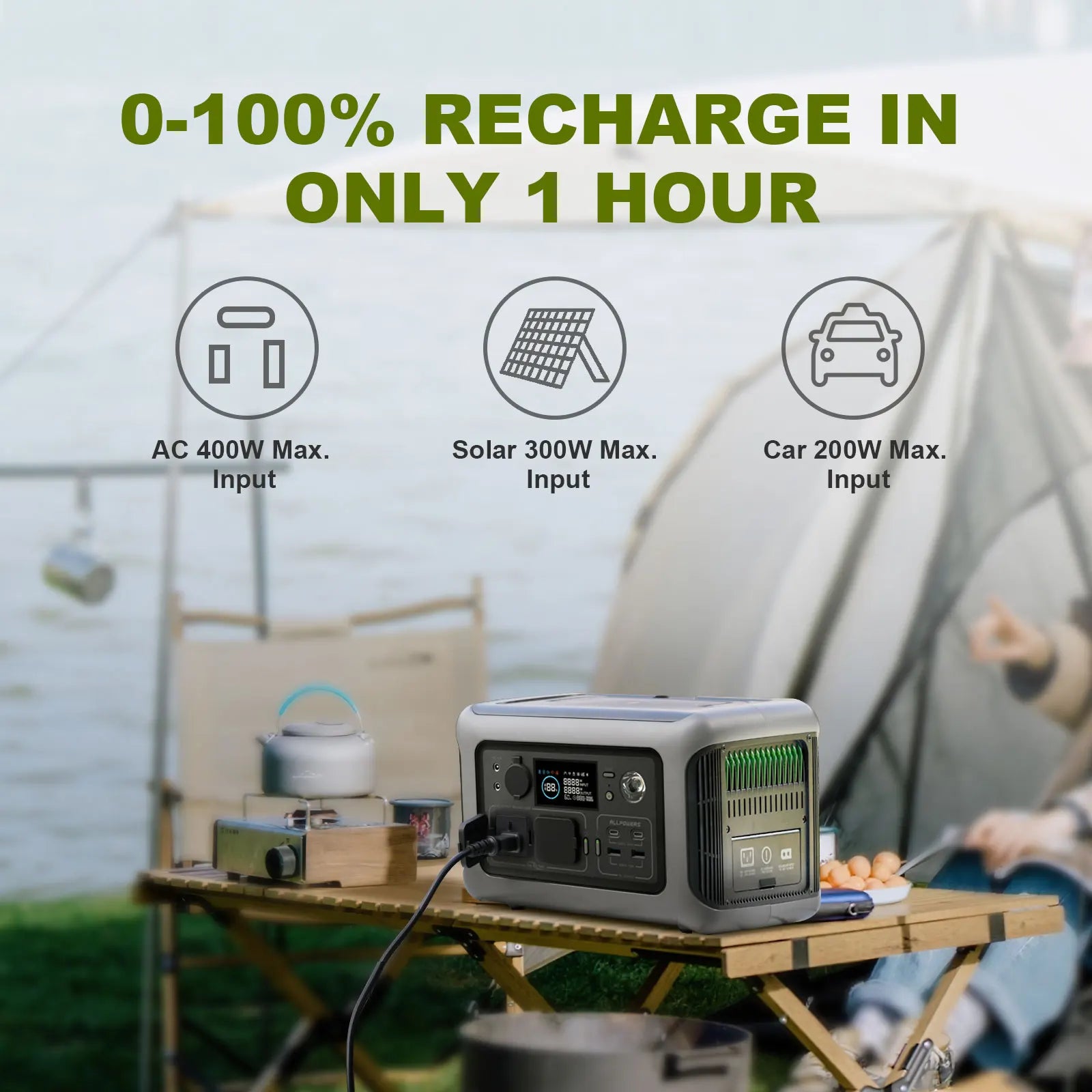 powerstation voor outdoor en kamperen