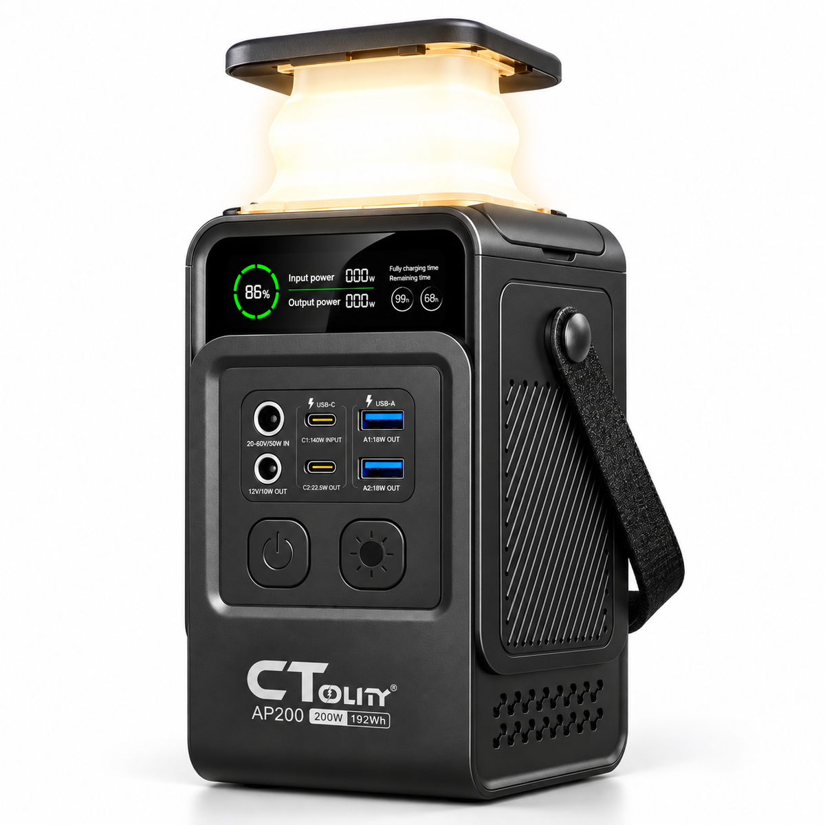 Powerstation 200W 60.000 mAh LiFePO4 192Wh
