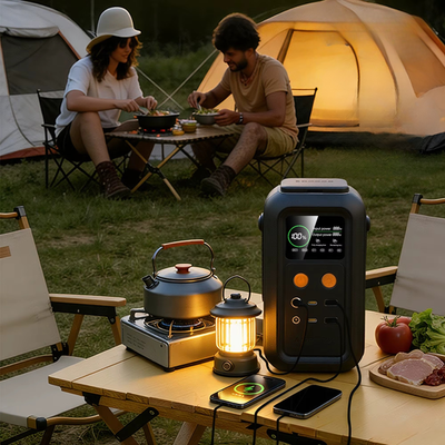 Powerstation 200W 60,000mAh LiFePO4 - Portable with Solar Panel Support 