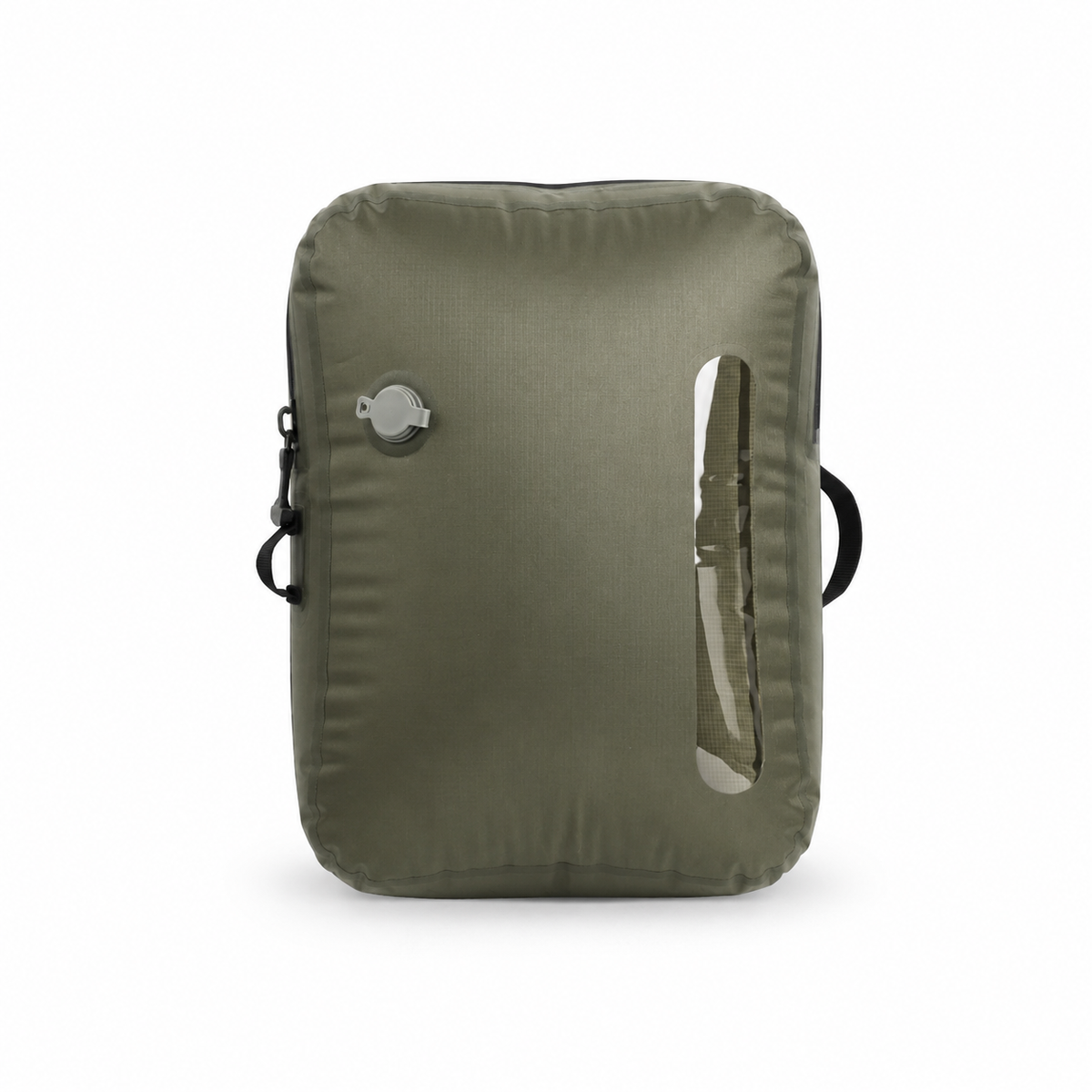 Compacte olijfgroene vacuümzak voor kleding van 18 liter