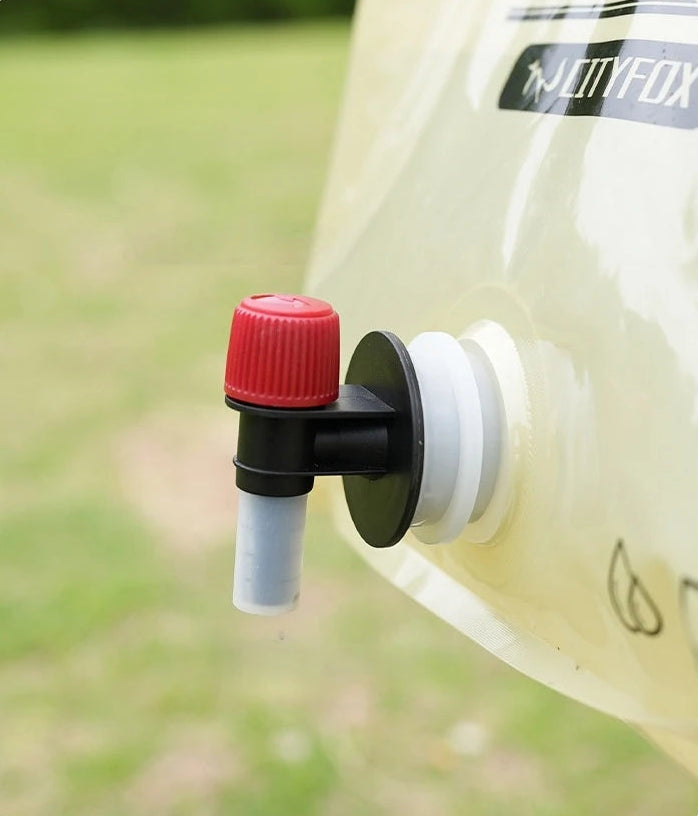 Geïntegreerde kraan in de opvouwbare waterzak 8 liter