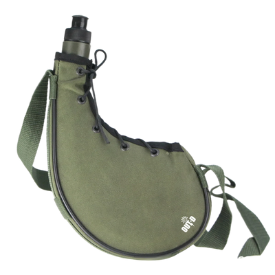 waterzak en drinkzak voor het wandelen of tijdens het kamperen in khaki kleur