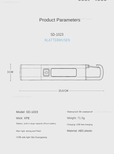 Xiaomi buiten LED zaklamp | Oplaadbaar - Alfa Survival