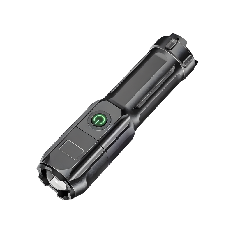 Rechargeable LED Flashlight with Zoom - USB Waterproof 500 Lumen