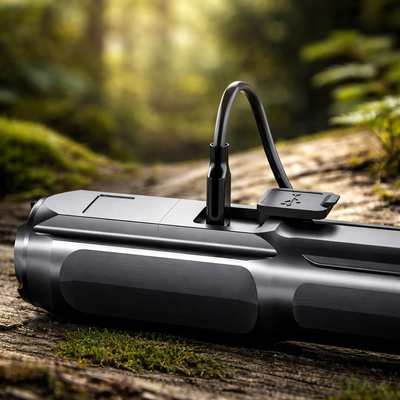 Zaklamp Oplaadbaar LED met Zoom - USB Waterdicht 500 Lumen